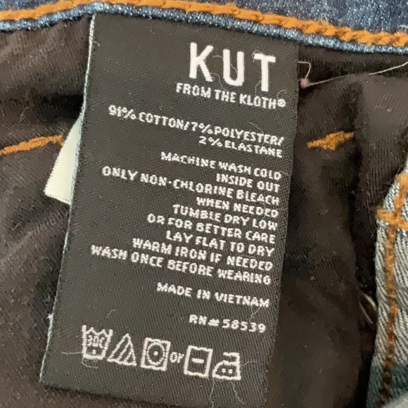 Kut from the Kloth Dark Blue High Rise Straight Cut Jeans - Picture 13 of 13